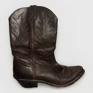 Vintage Women’s Durango Leather 11in Brown Cowgirl Boots Size 10M RD3223